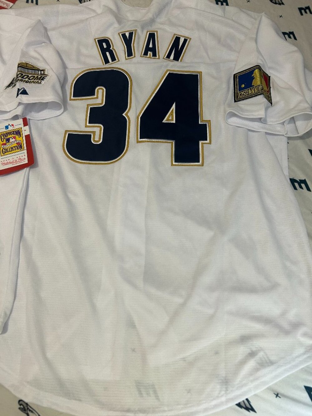 HOUSTON ASTROS NOLAN RYAN Men's JERSEY M,L,XL,2XL NWT by Majestic Cooperstpwm - Picture 4 of 7